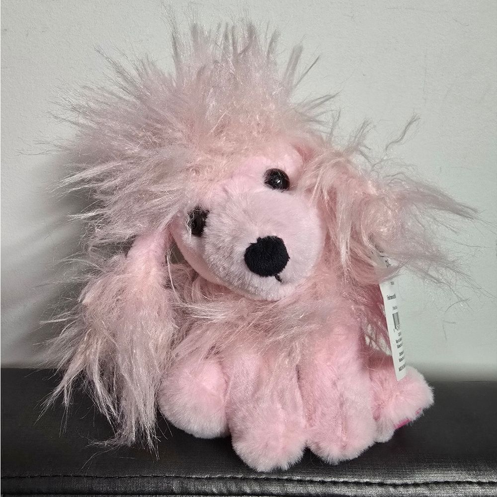 New Pink Poodle Dog Valentine's Day Easter Stuffed Animal Toy, Way To Celebrate